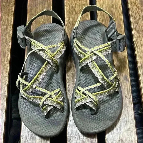 Chaco Women's Gray and Yellow Sandals - Picture 1 of 4